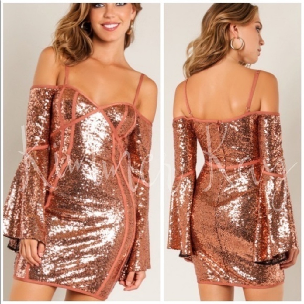 🆕Bronze sequin stunning dress.